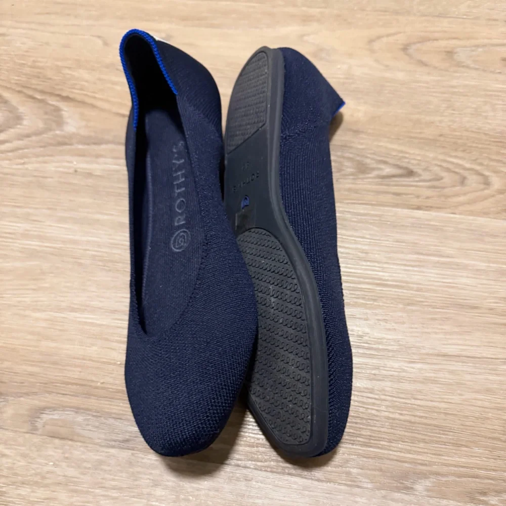 🆕 Rothy's Navy Striped Flats Sz 8.5 - Picture 5 of 10
